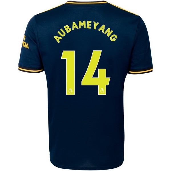 Maillot Football Arsenal NO.14 Aubameyang Third 2019-20 Bleu